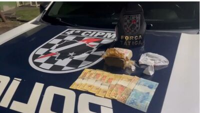 Imagem da notícia Homem tenta fugir por telhados, mas acaba preso com drogas em Chapadão do Sul